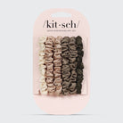 Ultra Petite Satin Scrunchies 6pc - Eucalyptus KITSCH- Tilden Co.