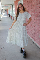 Serena Dress in Lucky Clover Midi Dress Mikarose- Tilden Co.