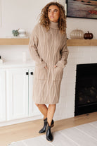 Bundled Beauty Turtleneck Sweater Dress Dresses Ave Shops- Tilden Co.
