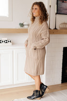 Bundled Beauty Turtleneck Sweater Dress Dresses Ave Shops- Tilden Co.
