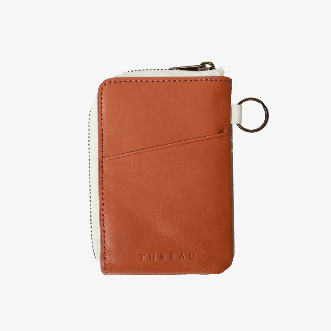 Renae Peach - Leather Zip Wallet Wallets & Money Clips Thread- Tilden Co.