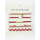 Boho Inspired Hair Tie Bracelets Pink and Red Love Pink and Red Love Love and Repeat- Tilden Co.