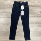 Girls Pull On Skinny Jeans - Blue Black    Jeans YMI Jeanswear- Tilden Co.