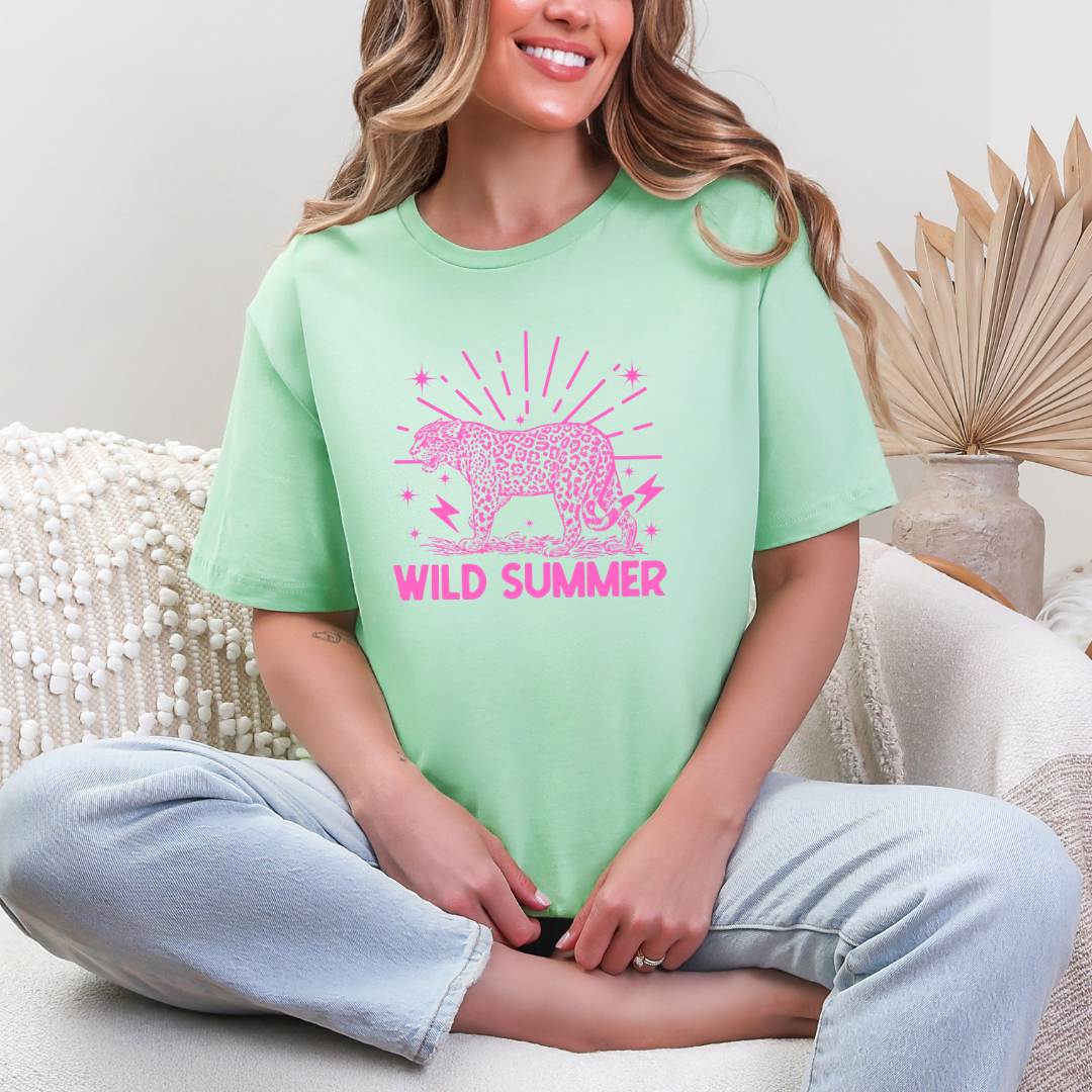 Wild Summer Graphic Tee Womens Ave Shops- Tilden Co.