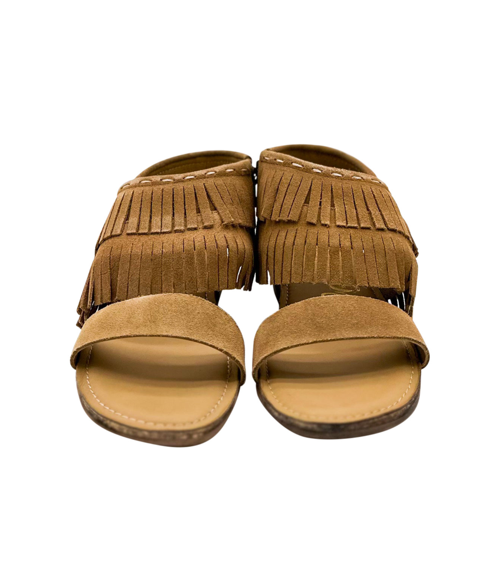Fringe Star Sandal in Tan 130 Sandals Naughty Monkey- Tilden Co.