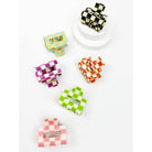 Colorful Checkered Medium Size Hair Claw Love and Repeat- Tilden Co.