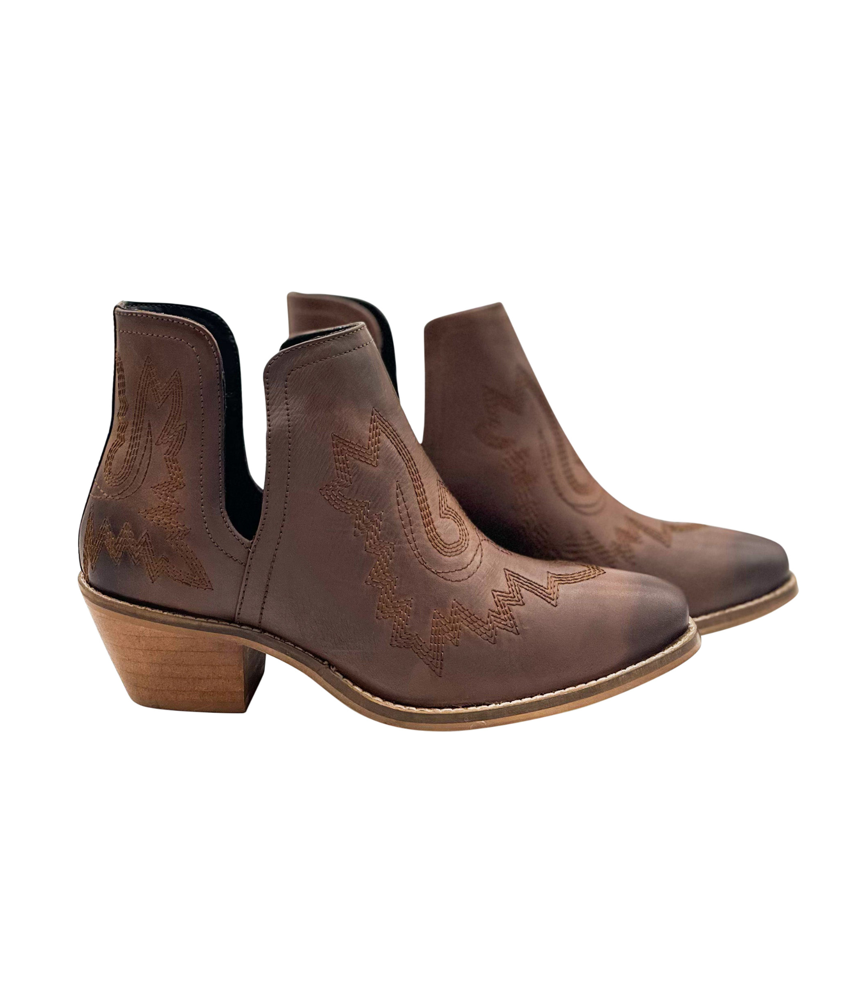 Kickin' Booties in Brown Boot Naughty Monkey- Tilden Co.