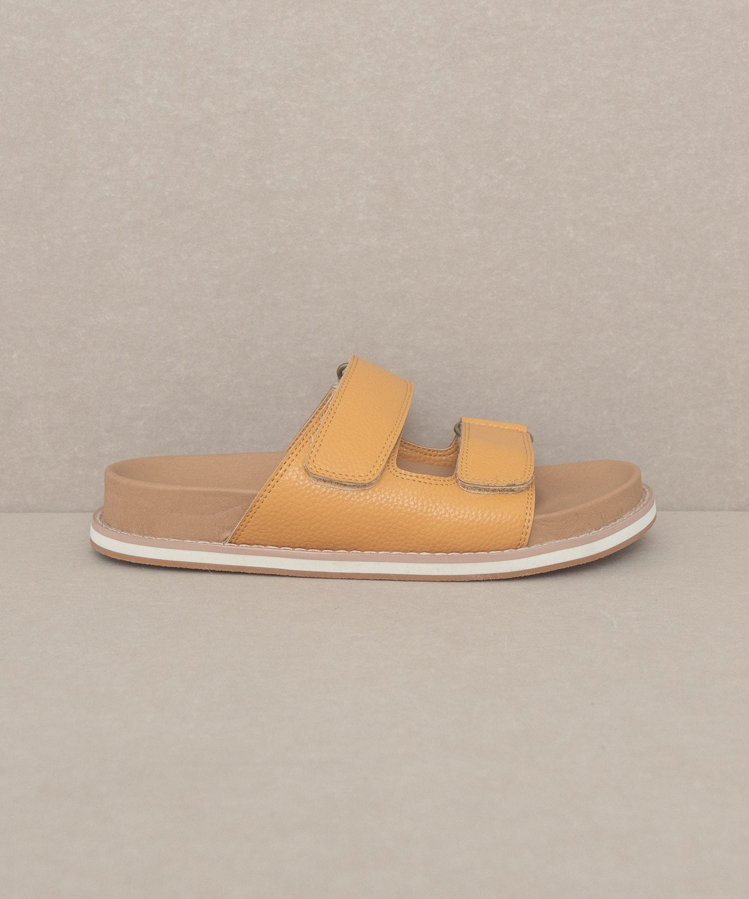 Sienna Double Strap Slide Sandal    Sandals Maker's Shoes- Tilden Co.