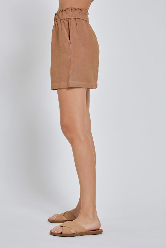Relaxed Elastic Linen Shorts - Final Sale    shorts Be Cool- Tilden Co.