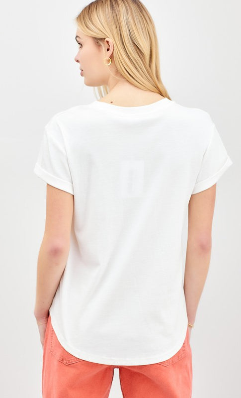 Jane Simple Short Sleeve T-Shirt- Final Sale    shirt Polagram- Tilden Co.