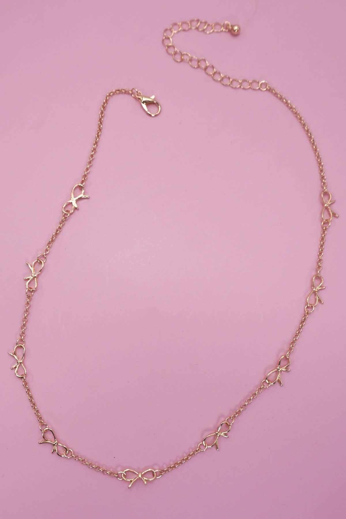 CUTOUT BOW STATION NECKLACE JOSSLYN by wall to wall- Tilden Co.