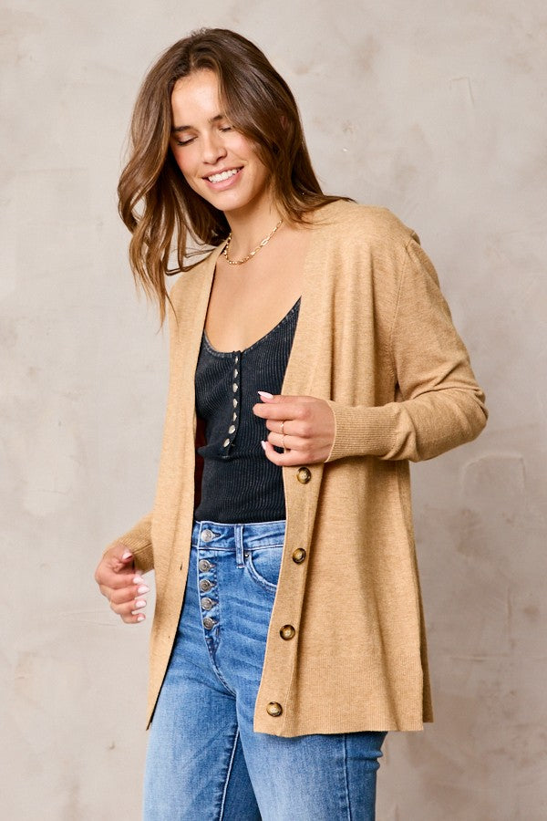 Soft Touch Button Down Cardigan