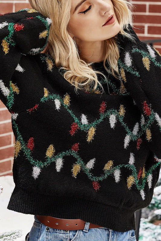 Holiday Lights Sweater Final Sale Tilden Co. LLC