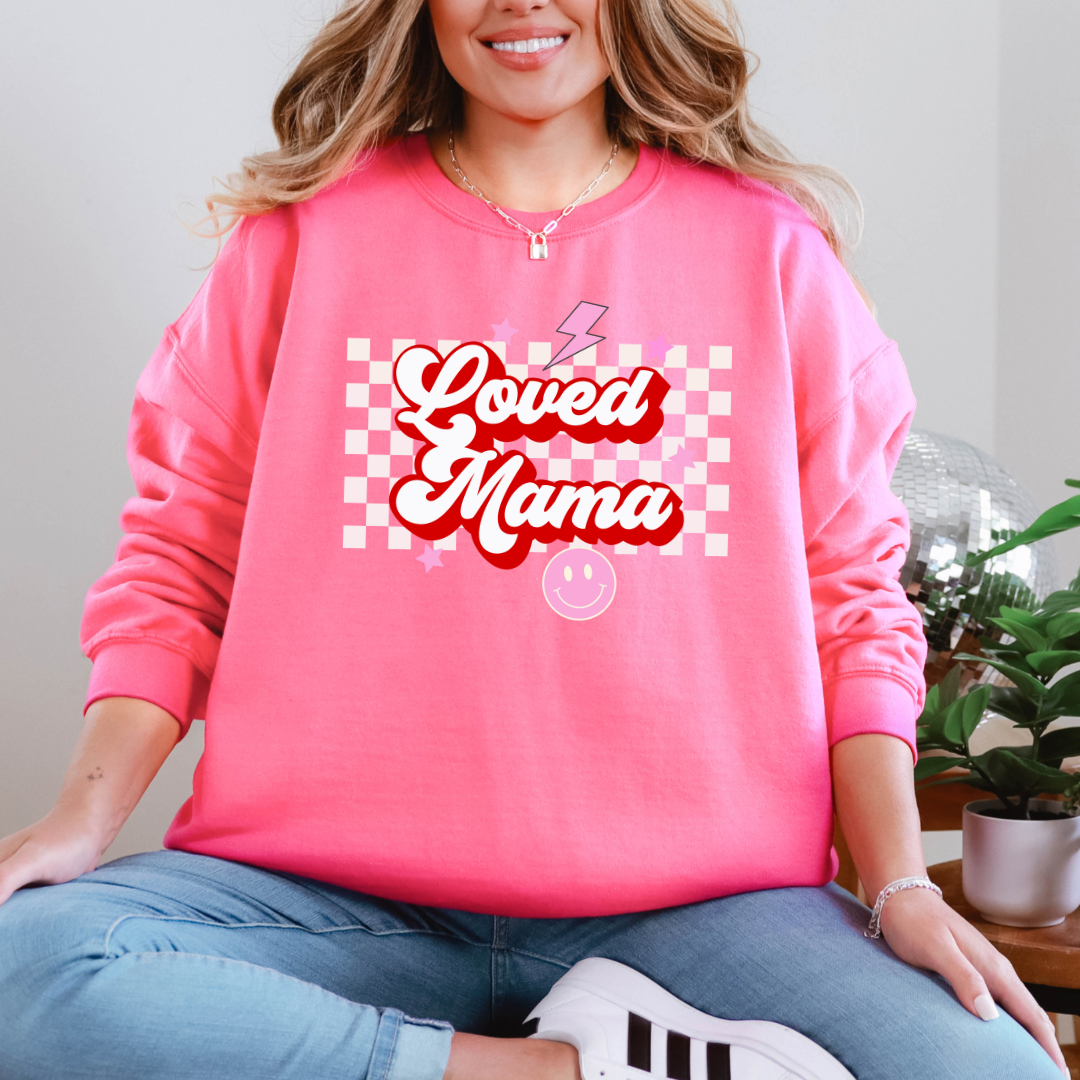 Loved Mama Graphic Sweatshirt Womens Ave Shops- Tilden Co.