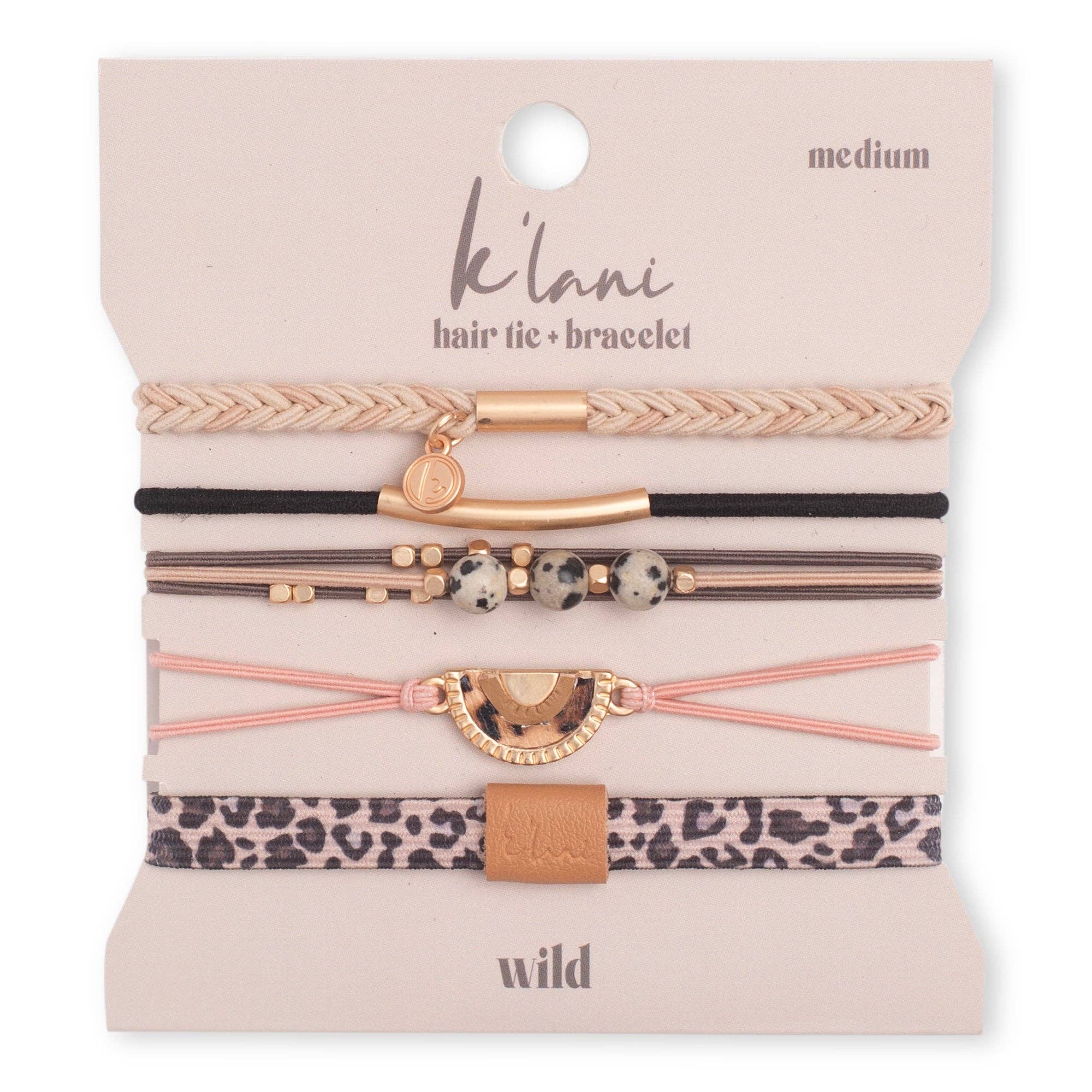 Wild Hair Tie Bracelets K'Lani hair tie bracelets- Tilden Co.