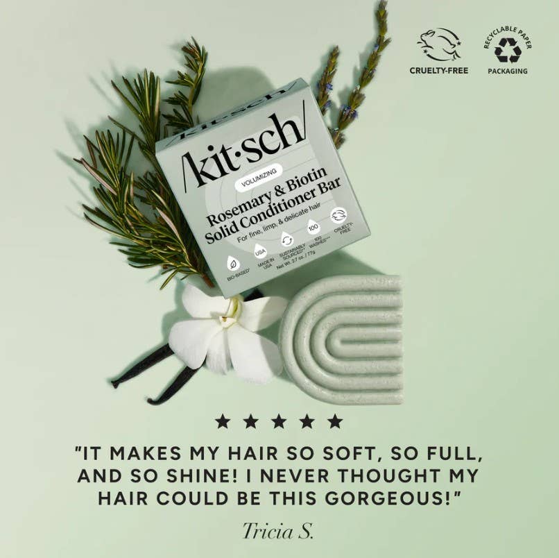 Rosemary & Biotin Volumizing Conditioner Bar KITSCH- Tilden Co.