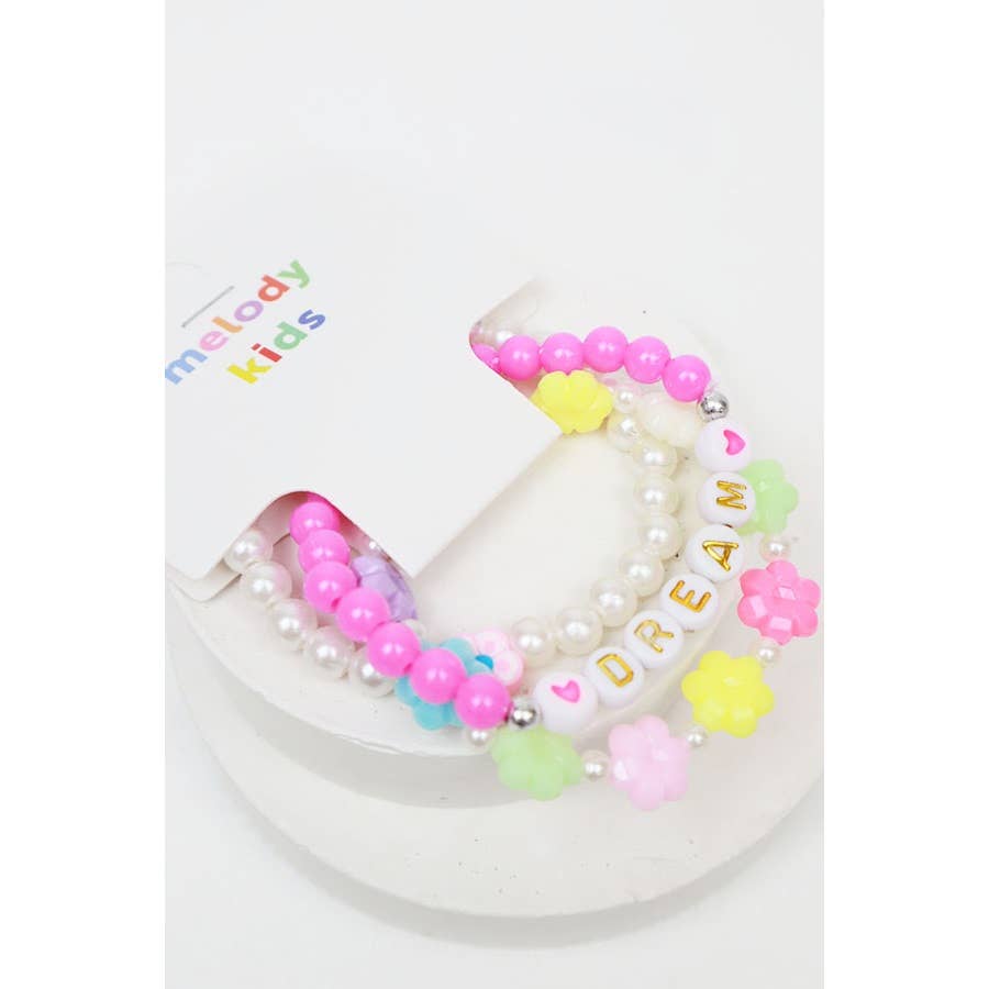 Happy and Dream Kids Bracelet Set Love and Repeat- Tilden Co.