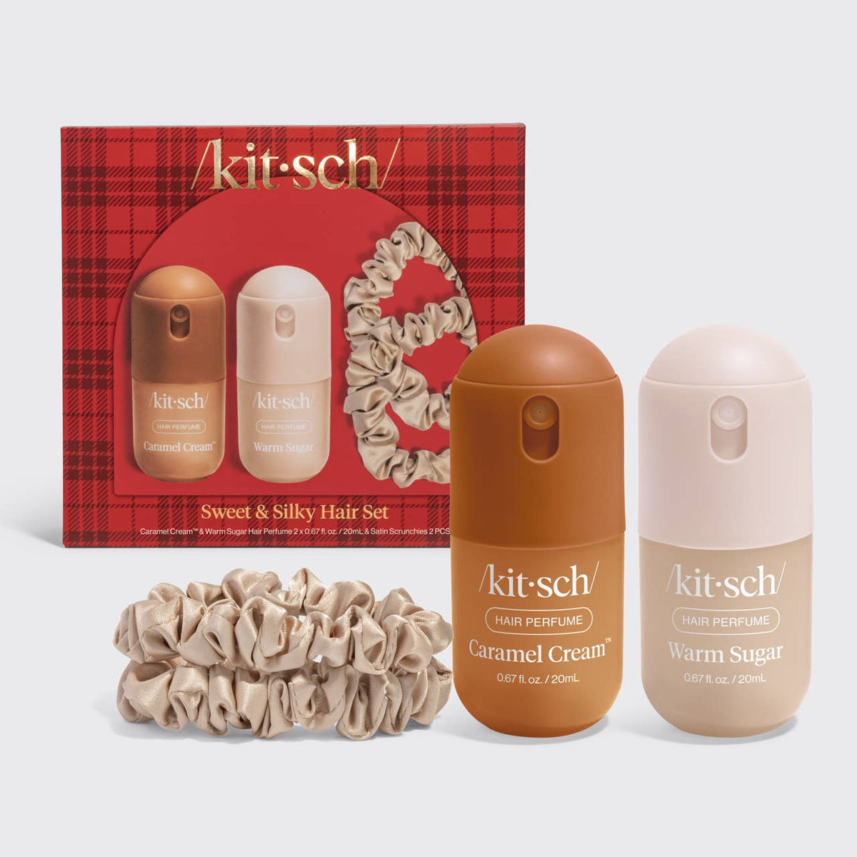 Sweet & Silky Hair 4pc Set Hair Accessory KITSCH- Tilden Co.