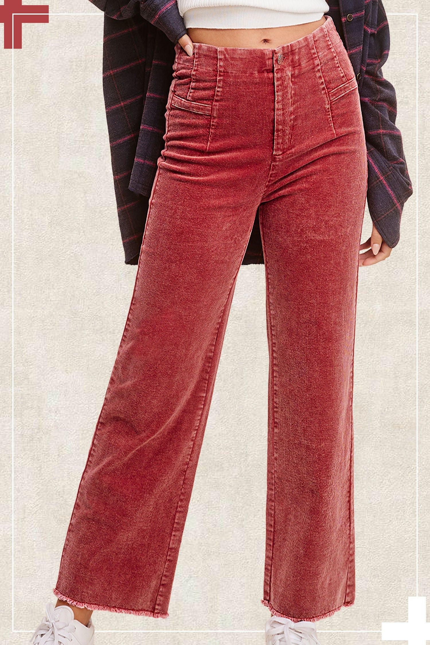 Stonewashed Stroll Corduroy Pants Casual Pants La Miel- Tilden Co.
