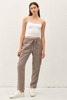 Ryder Tencel Cargo Jogger Pants Small / Earth Grey Small Earth Grey Casual Pants Be Cool- Tilden Co.