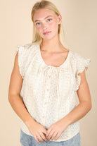 Picnic Petal Lace Detail Top Womens Ave Shops- Tilden Co.