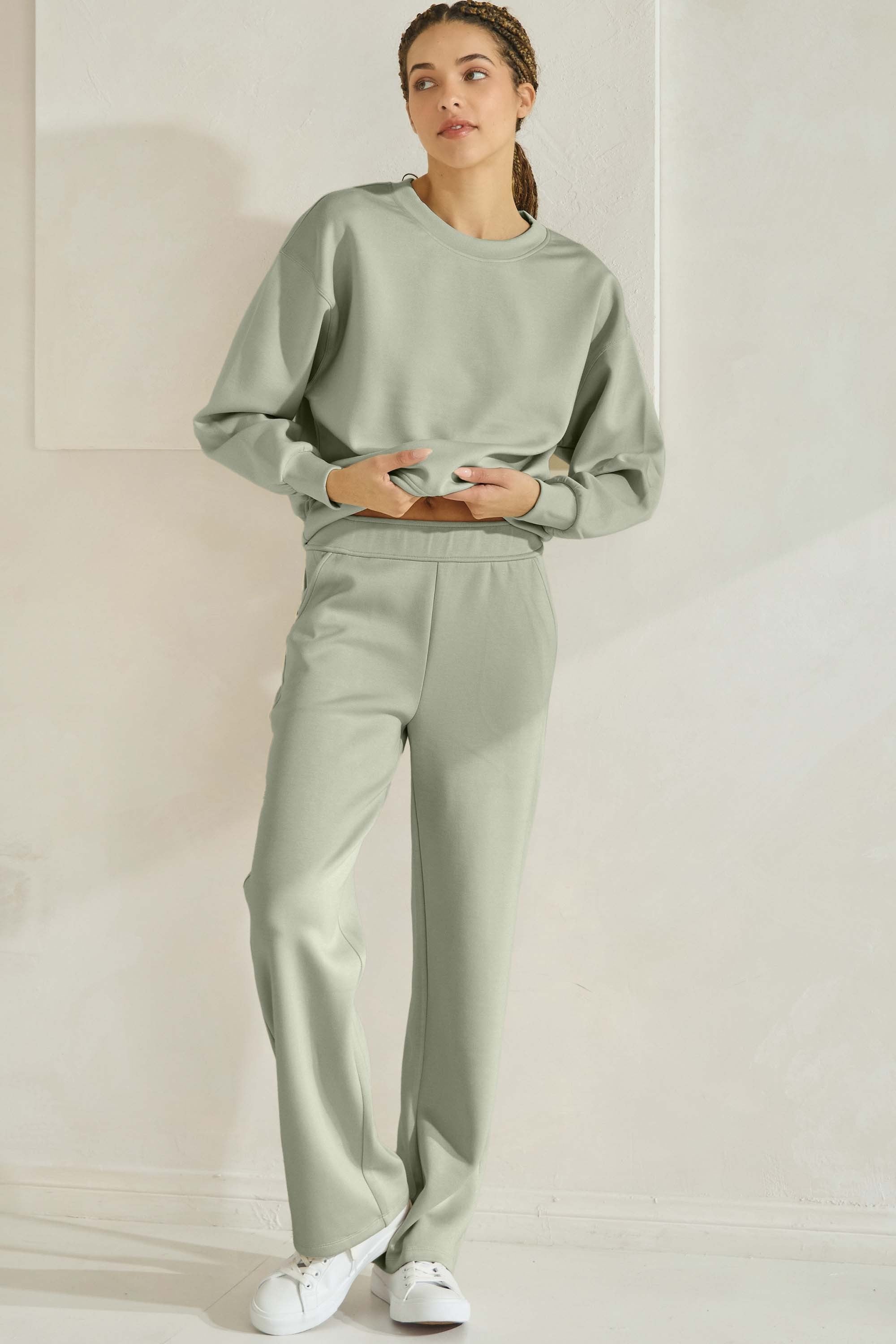 Softscape Scuba Lounge Pant Sweatshirt Yelete- Tilden Co.