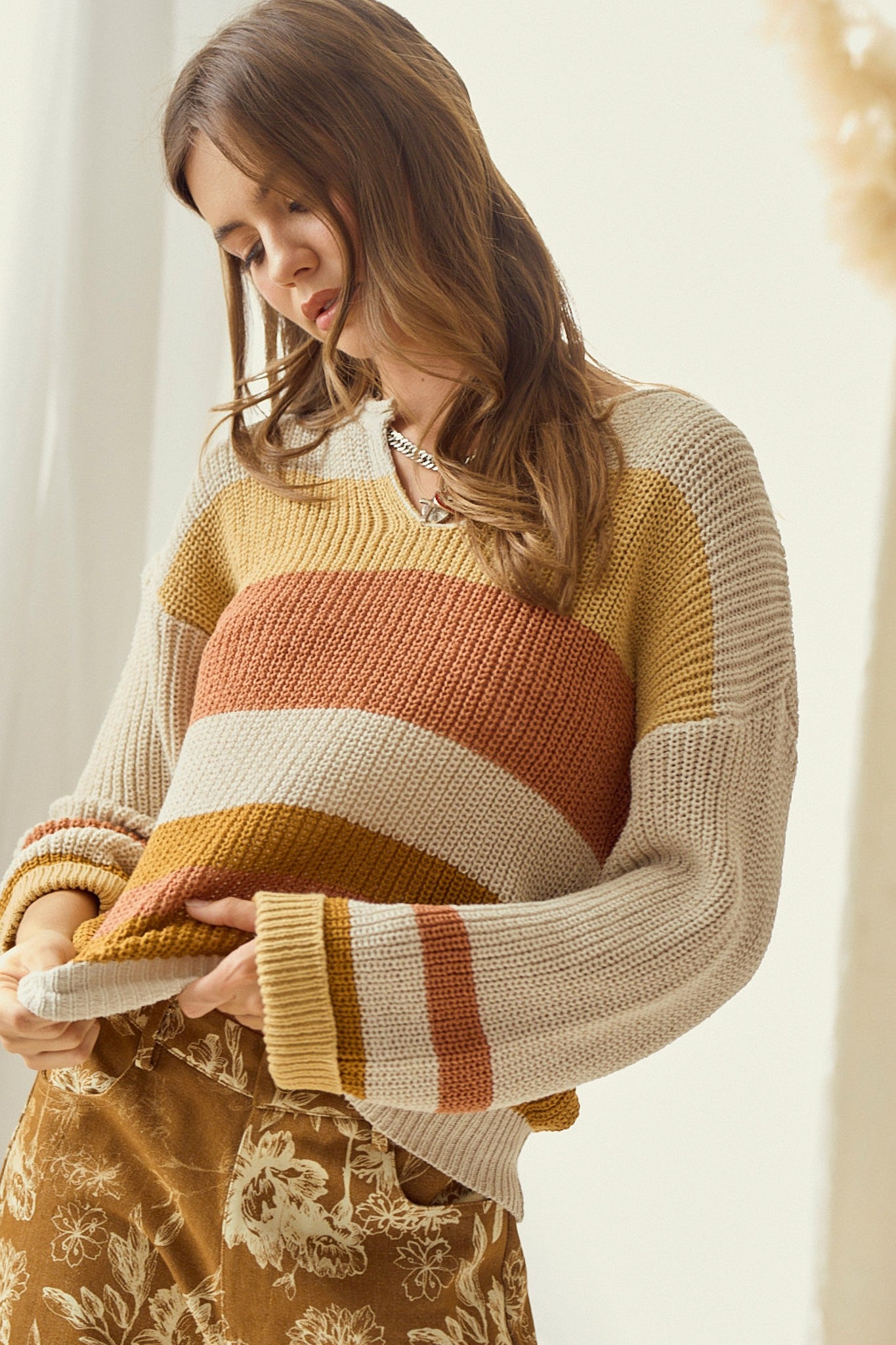 Harvest Hues Sweater Sweater LovLov- Tilden Co.
