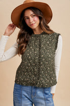 Meadow Charm Quilted Vest vest AnnieWear- Tilden Co.
