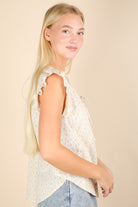 Picnic Petal Lace Detail Top Womens Ave Shops- Tilden Co.