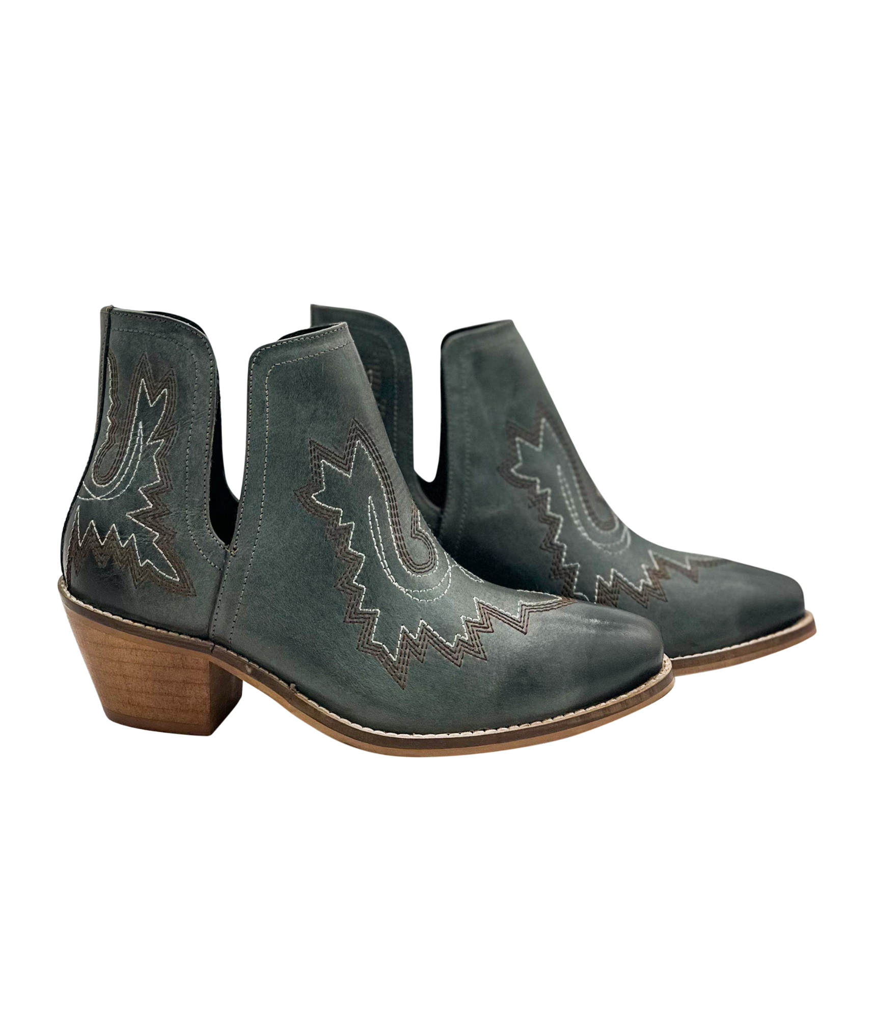 Kickin' Booties in Teal    Shoes Ave Shops- Tilden Co.