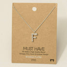 Bubble Letter Necklace Necklace Fame Accessories- Tilden Co.