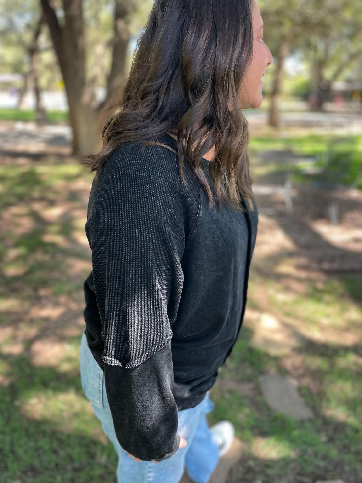 PREORDER: Best Selling Elliott Exposed Seam Sweatshirt in Five Colors Womens Ave Shops- Tilden Co.