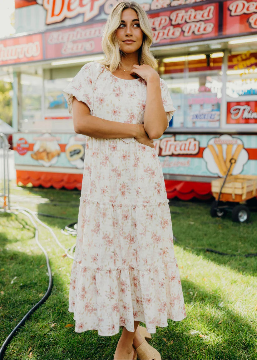Serena dress in Washed Mulberry maxi dress Mikarose- Tilden Co.