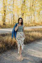Scoop Neck Tank Top in Sea Foam Tank Top Mikarose- Tilden Co.