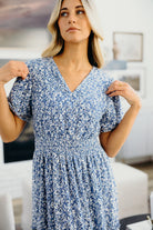 The Eden Dress in Chambray Mist Dress Mikarose- Tilden Co.