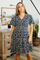 The Jemma Dress in Midnight Lotus Dress Mikarose- Tilden Co.