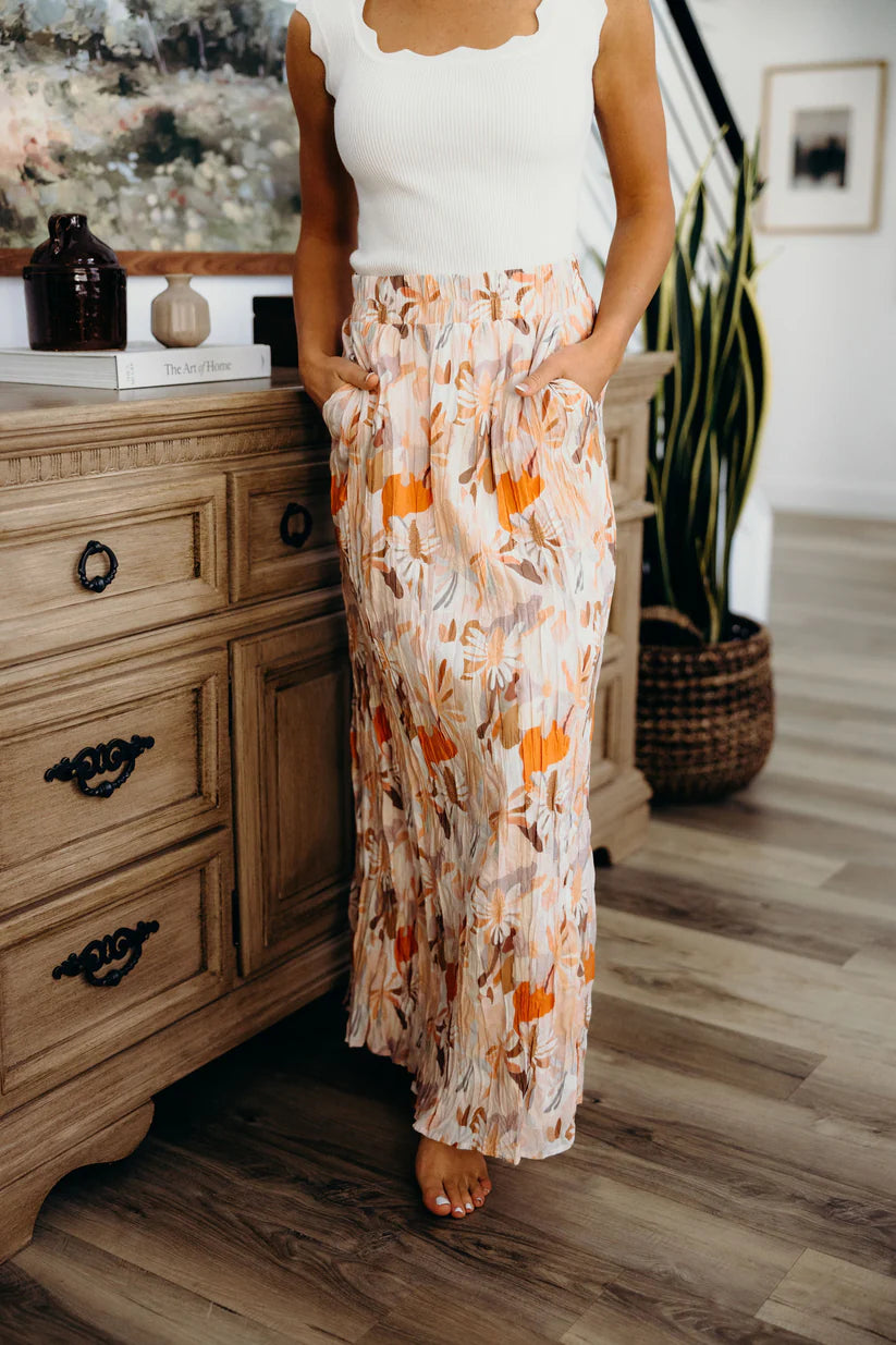 Maxi Skirt in Melon Bloom Dress Mikarose- Tilden Co.
