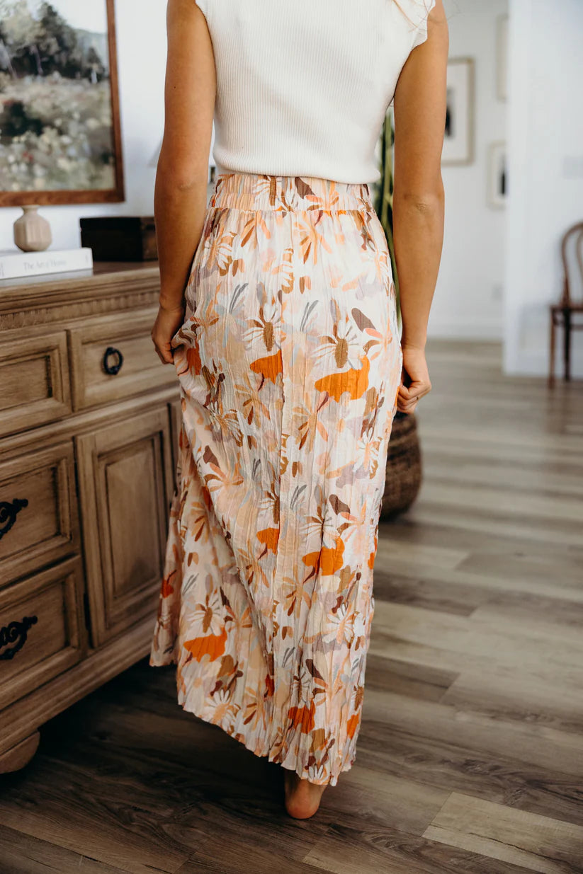Maxi Skirt in Melon Bloom Dress Mikarose- Tilden Co.