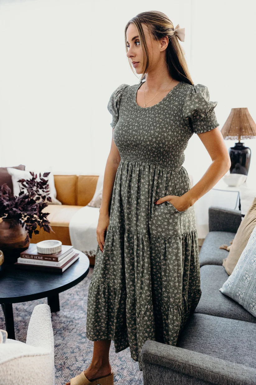 McCall Dress in Fern Path Dress Mikarose- Tilden Co.