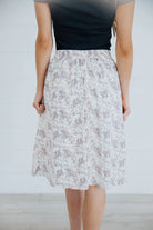 Midi Slip Skirt in Misty Bloom    midi skirt Mikarose- Tilden Co.