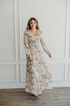 The September Dress in Peach Melody maxi dress Mikarose- Tilden Co.