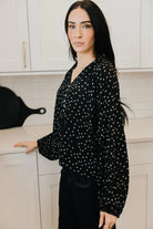 Button Blouse in Hidden Garden T-Shirt Mikarose- Tilden Co.
