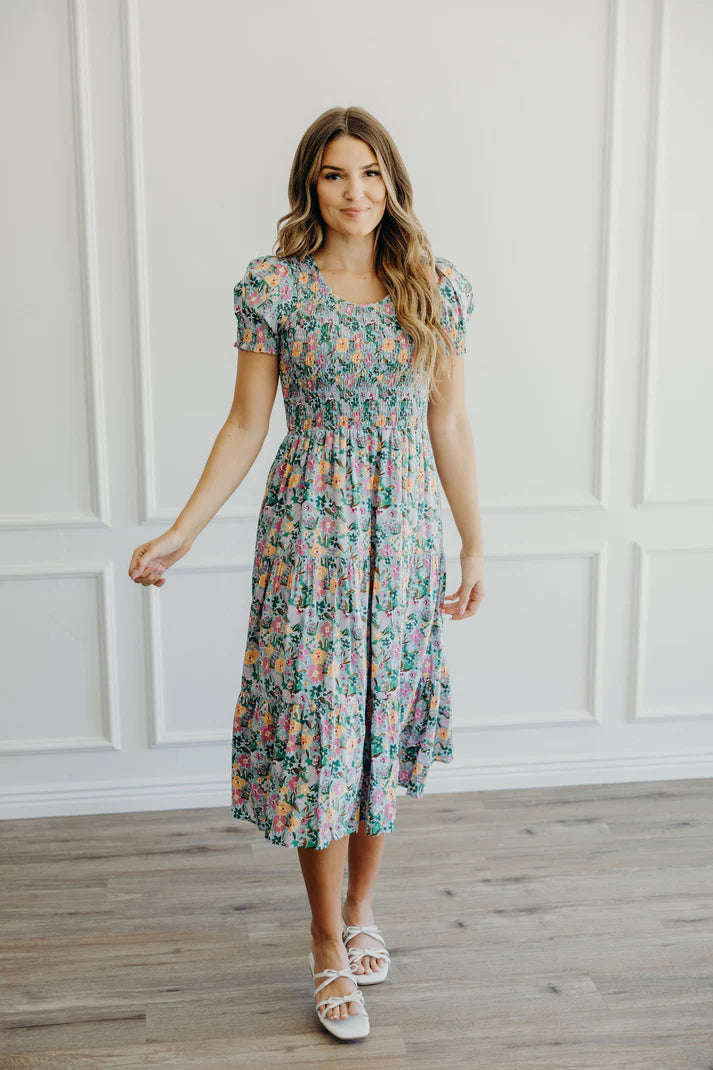 McCall Dress in Sage Serenity Dress Mikarose- Tilden Co.