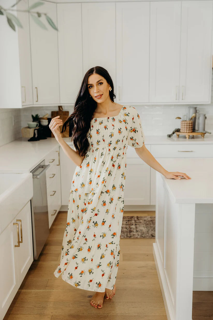 The Indy Dress in Wildflower Shirts & Tops Mikarose- Tilden Co.