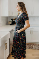 The McCall Dress in Hunter Green Shirts & Tops Mikarose- Tilden Co.