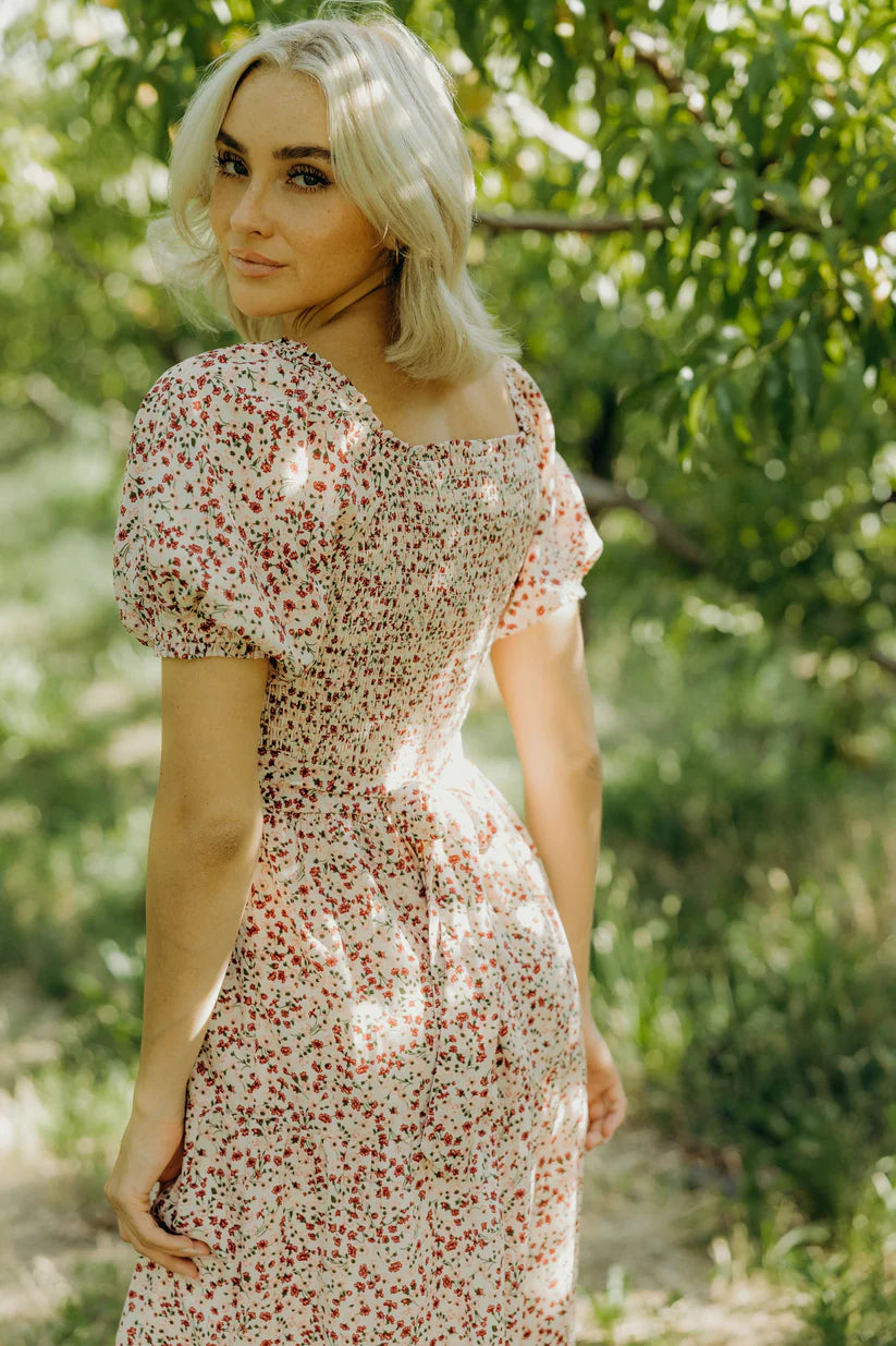 The Sherelle Dress in Heirloom Rosette Mikarose- Tilden Co.