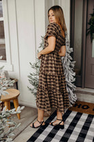 The Jules Dress in Truffle Dress Mikarose- Tilden Co.