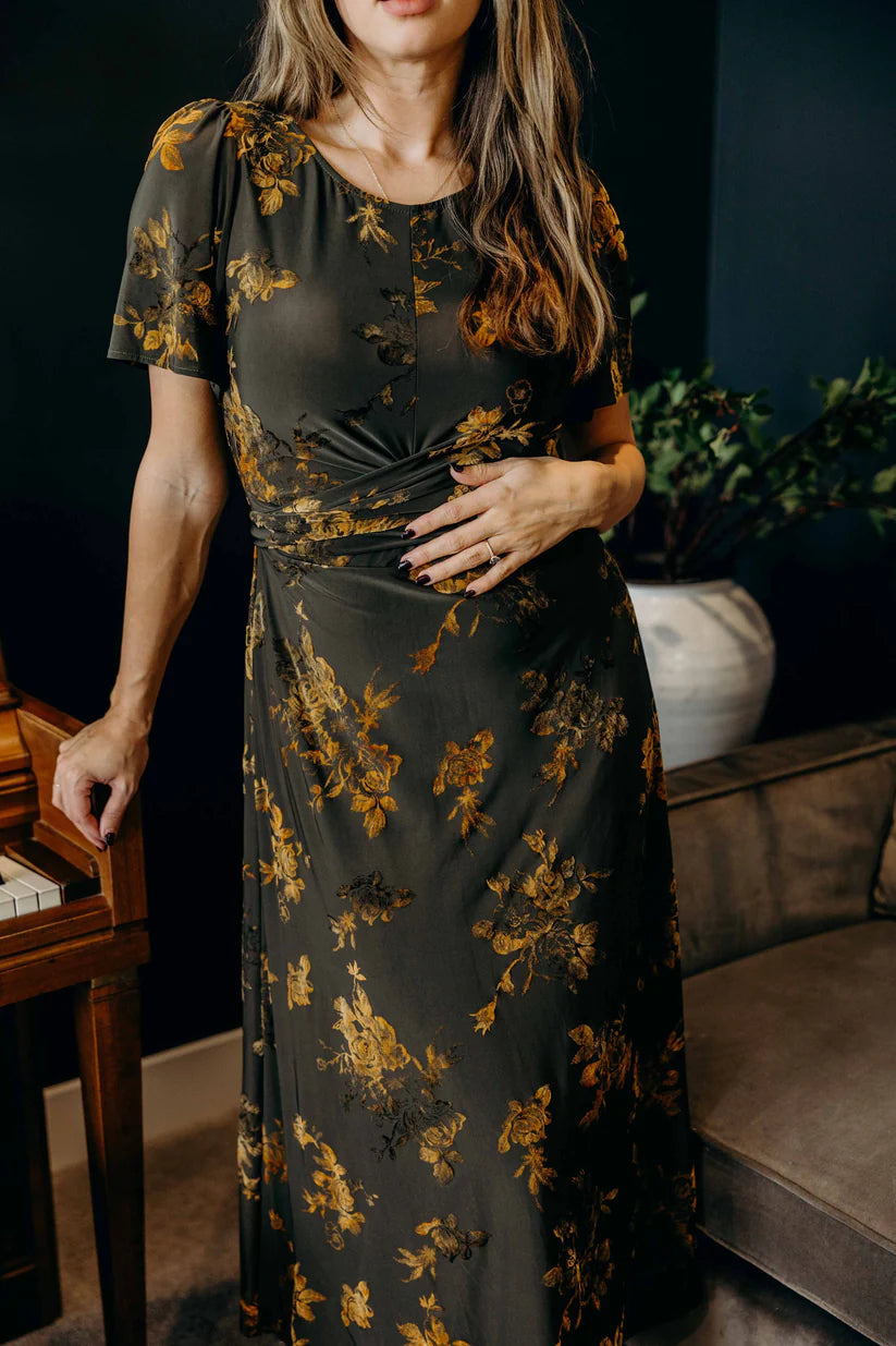 The Thayer Dress in Golden Rose Dress Mikarose- Tilden Co.
