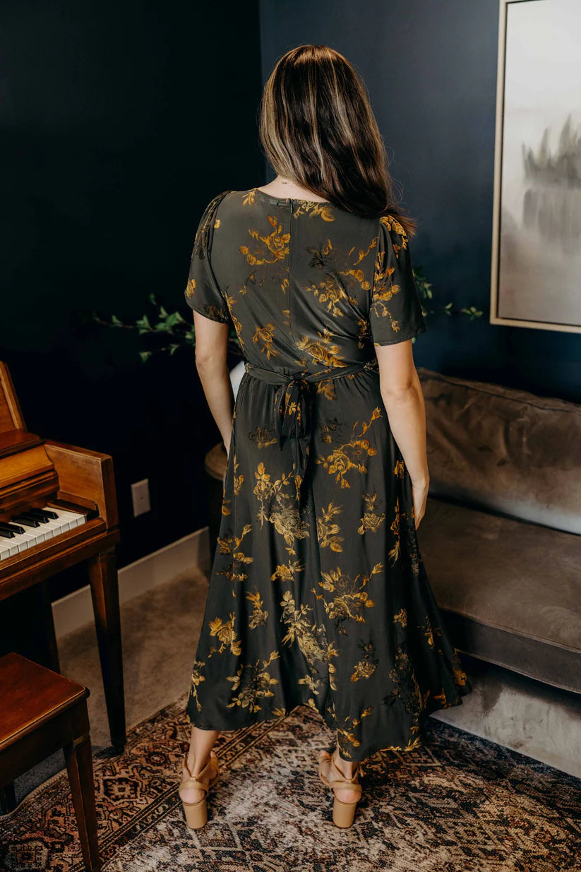 The Thayer Dress in Golden Rose Dress Mikarose- Tilden Co.