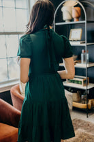 The Hollis Dress in Holiday Green Dress Mikarose- Tilden Co.